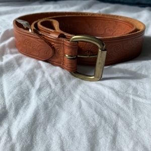 Leather belt